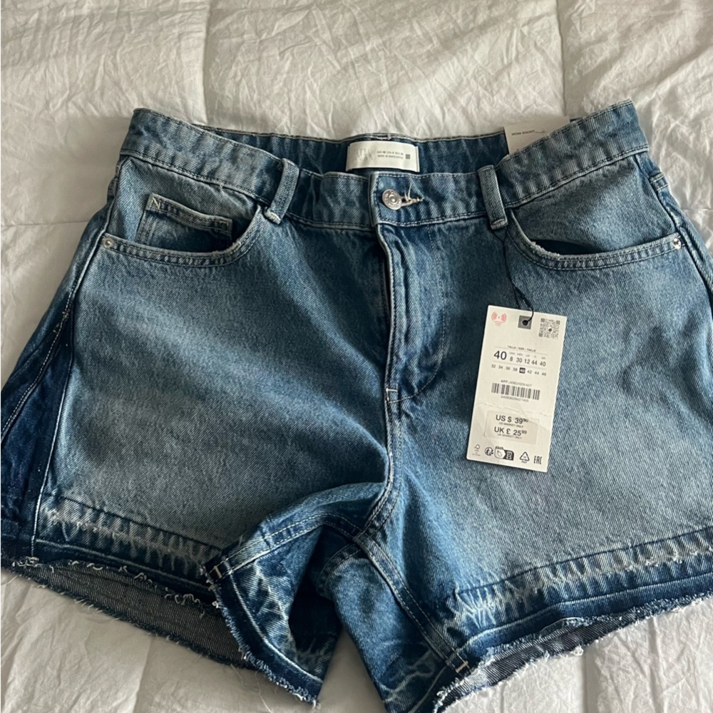 ZARA *BRAND NEW* Denim Blue Women's Shorts